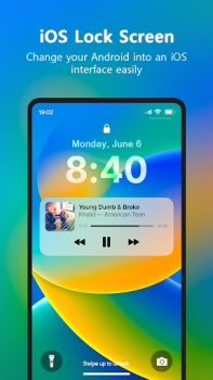 Download Lock Screen iOS 16 Personalisasi untuk Android tangkapan layar 4
