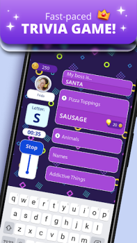 Download Stop 2 - Word Trivia Game Permainan kata untuk Android tangkapan layar 2
