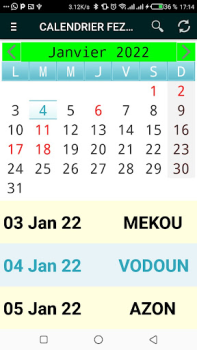 Download CALENDRIER FEZAN 2024 Alat untuk Android tangkapan layar 4
