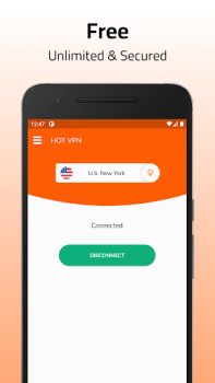 Download HOT VPN - Secure VPN Proxy Alat untuk Android tangkapan layar 2