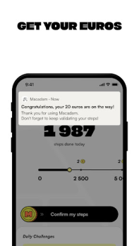 Download Macadam - Walk And Earn Kesehatan & Kebugaran untuk Android tangkapan layar 5