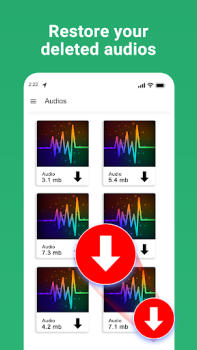 Download Deleted Audio Recovery -Photos Alat untuk Android tangkapan layar 3