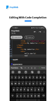 Download HopWeb: Edit & Run PHP/HTML Alat untuk Android tangkapan layar 2
