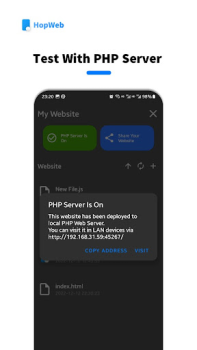 Download HopWeb: Edit & Run PHP/HTML Alat untuk Android tangkapan layar 6