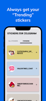 Download Stickers For Telegram Alat untuk Android tangkapan layar 2