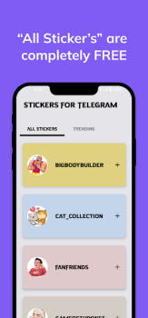 Download Stickers For Telegram Alat untuk Android tangkapan layar 3