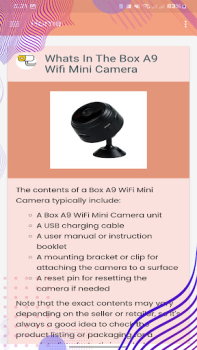 Download A9 Wifi Mini Camera App Guide Alat untuk Android tangkapan layar 7