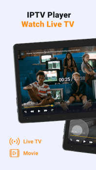 Download IPTV Player: Watch Live TV Pemutar & Editor Video untuk Android tangkapan layar 6