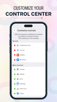 Download iOS 17 - Control Center App Personalisasi untuk Android tangkapan layar 2