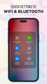 Download iOS 17 - Control Center App Personalisasi untuk Android tangkapan layar 3