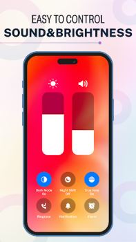 Download iOS 17 - Control Center App Personalisasi untuk Android tangkapan layar 4