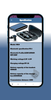 Download M19 TWS Wireless Guide Buku dan Referensi untuk Android tangkapan layar 3