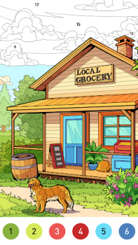 Download House Color by number game Permainan meja untuk Android tangkapan layar 2