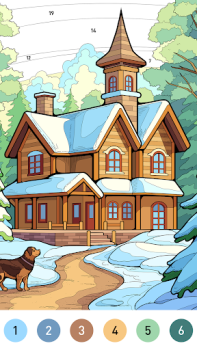 Download House Color by number game Permainan meja untuk Android tangkapan layar 3