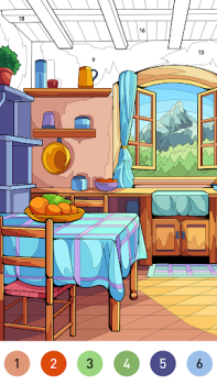Download House Color by number game Permainan meja untuk Android tangkapan layar 4