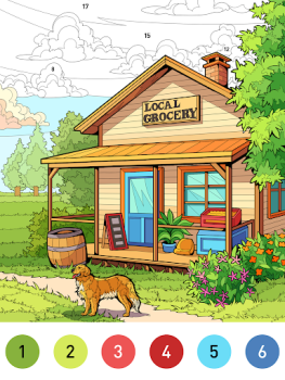 Download House Color by number game Permainan meja untuk Android tangkapan layar 7