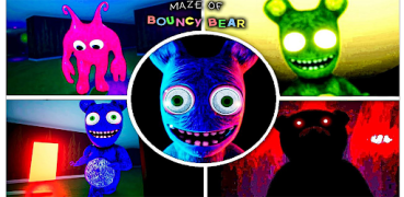 Download Maze Of Bouncy Bear scary game Petualangan untuk Android tangkapan layar 4