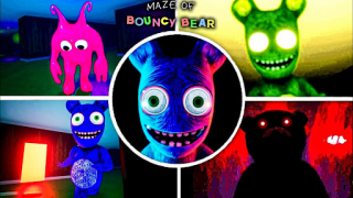 Download Maze Of Bouncy Bear scary game Petualangan untuk Android tangkapan layar 7