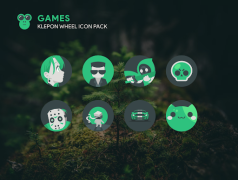 Download Klepon Wheel: Dark Icon Pack Personalisasi untuk Android tangkapan layar 2
