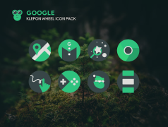 Download Klepon Wheel: Dark Icon Pack Personalisasi untuk Android tangkapan layar 3