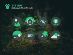 Download Klepon Wheel: Dark Icon Pack Personalisasi untuk Android tangkapan layar 4