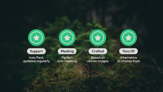 Download Klepon Wheel: Dark Icon Pack Personalisasi untuk Android tangkapan layar 6