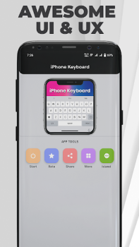 Download iPhone Keyboard Pro - iOS Personalisasi untuk Android tangkapan layar 7