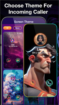 Download Color Phone: Call Screen Theme Personalisasi untuk Android tangkapan layar 4