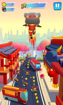 Download Talking Tom Hero Dash Game aksi untuk Android tangkapan layar 2