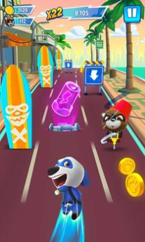 Download Talking Tom Hero Dash Game aksi untuk Android tangkapan layar 4