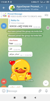 Download Messenger lite, telegram lite Komunikasi untuk Android tangkapan layar 2