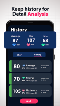 Download Heart Rate Monitor: Pulse Scan Obat untuk Android tangkapan layar 6