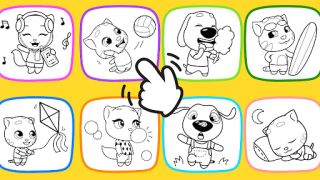 Download Talking Ginger Coloring Pendidikan untuk Android tangkapan layar 6