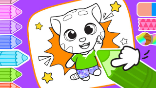 Download Talking Ginger Coloring Pendidikan untuk Android tangkapan layar 7