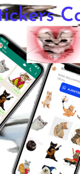 Download WAStickerApps Stickers Cats Komunikasi untuk Android tangkapan layar 3
