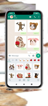Download WAStickerApps Stickers Cats Komunikasi untuk Android tangkapan layar 5
