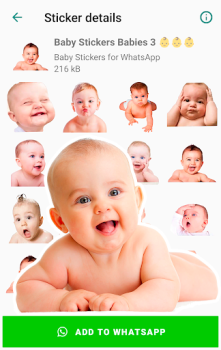 Download Baby Stickers for WhatsApp Komunikasi untuk Android tangkapan layar 2