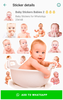Download Baby Stickers for WhatsApp Komunikasi untuk Android tangkapan layar 4
