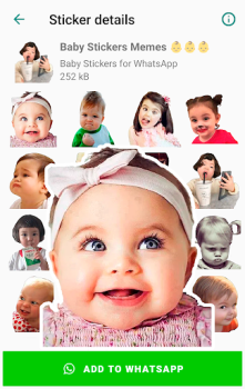 Download Baby Stickers for WhatsApp Komunikasi untuk Android tangkapan layar 6