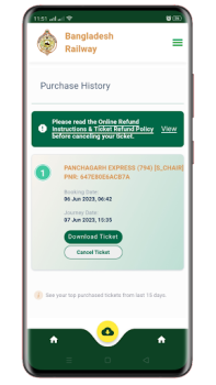 Download Rail Sheba : Easy Train Ticket Bepergian untuk Android tangkapan layar 2