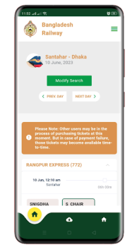 Download Rail Sheba : Easy Train Ticket Bepergian untuk Android tangkapan layar 5