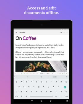 Download Zoho Writer - Document Editor Kerja untuk Android tangkapan layar 4