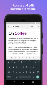 Download Zoho Writer - Document Editor Kerja untuk Android tangkapan layar 7