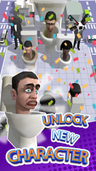 Download Merge Toilet Monster Battle Game aksi untuk Android tangkapan layar 4