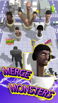 Download Merge Toilet Monster Battle Game aksi untuk Android tangkapan layar 5