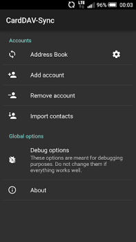 Download CardDAV-Sync free Kerja untuk Android tangkapan layar 5