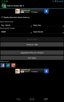 Download Date Status Bar 2 Kerja untuk Android tangkapan layar 3