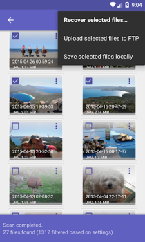 Download DiskDigger photo recovery Alat untuk Android tangkapan layar 3
