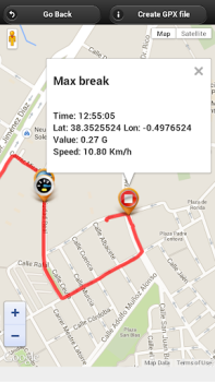 Download Car Performance Meter, speedom Peta dan navigasi untuk Android tangkapan layar 5