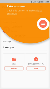 Download Fake Call and Sms Hiburan untuk Android tangkapan layar 2